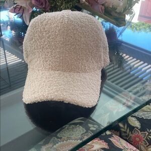 Hat Attack Cream Bouclé Cap